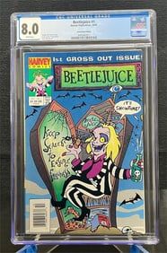 Beetlejuice 1 Newsstand Edition CGC 8.0