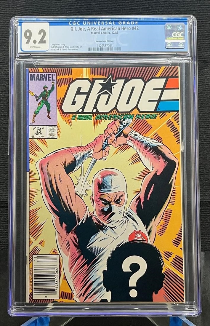 G.I. Joe 42 Newsstand Ed. Marvel Comics CGC 9.2 (1 of 1)