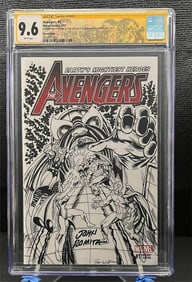 Avengers Signed by John Romita W/ Wilson Sketch