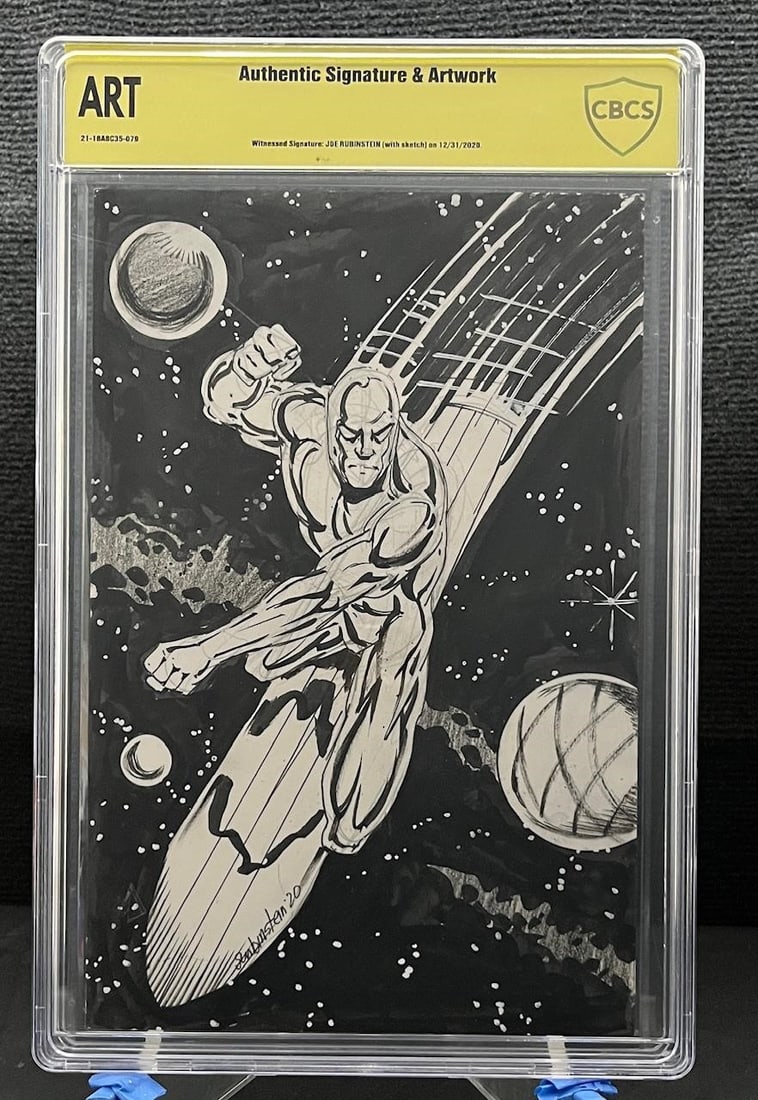 Joe Rubenstein Sign & Art Authenticated by CBCS: All items are sold as is. Please look at pictures carefully to determine what you believe are the condition of each lot. By choosing which card to use to register to bid, you authorize us to use the c