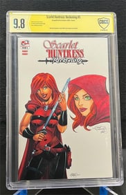 Scarlet Huntress Signe w/ Full Color Sketch