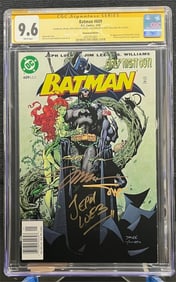 Batman 609 Signed by Lee, Loeb + Newstand Ed. 9.6