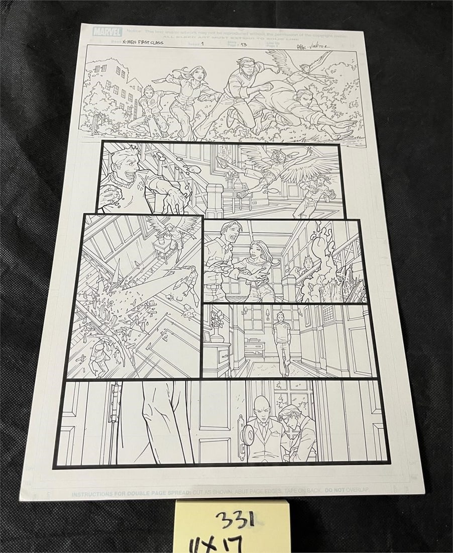 X-men 1st Class 1 Page 13 Original Art Page (1 of 2)