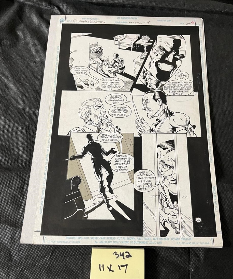 Green Arrow Annual 7 Original DC Comic Art Page (1 of 2)