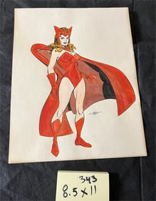 Peter Iro Original Scarlet Witch Color Marvel Art