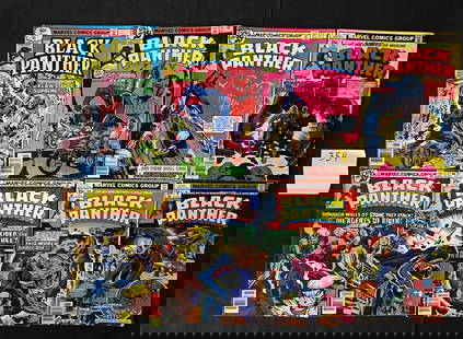Black Panther Jack Kirby Art Bronze Age Comic Lot: All items are sold as is. Please look at pictures carefully to determine what you believe are the condition of each lot. By choosing which card to use to register to bid, you authorize us to use the c