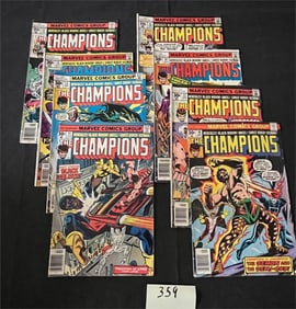 Champions 10-17 Marvel Bronze Age Comic Books