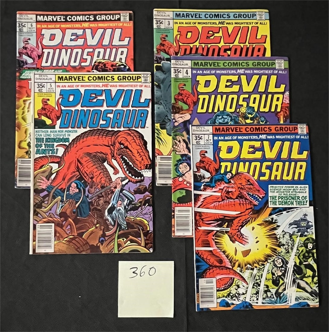 Devil Dinosaur 3-7 Marvel Bronze Age Comic Books (1 of 1)