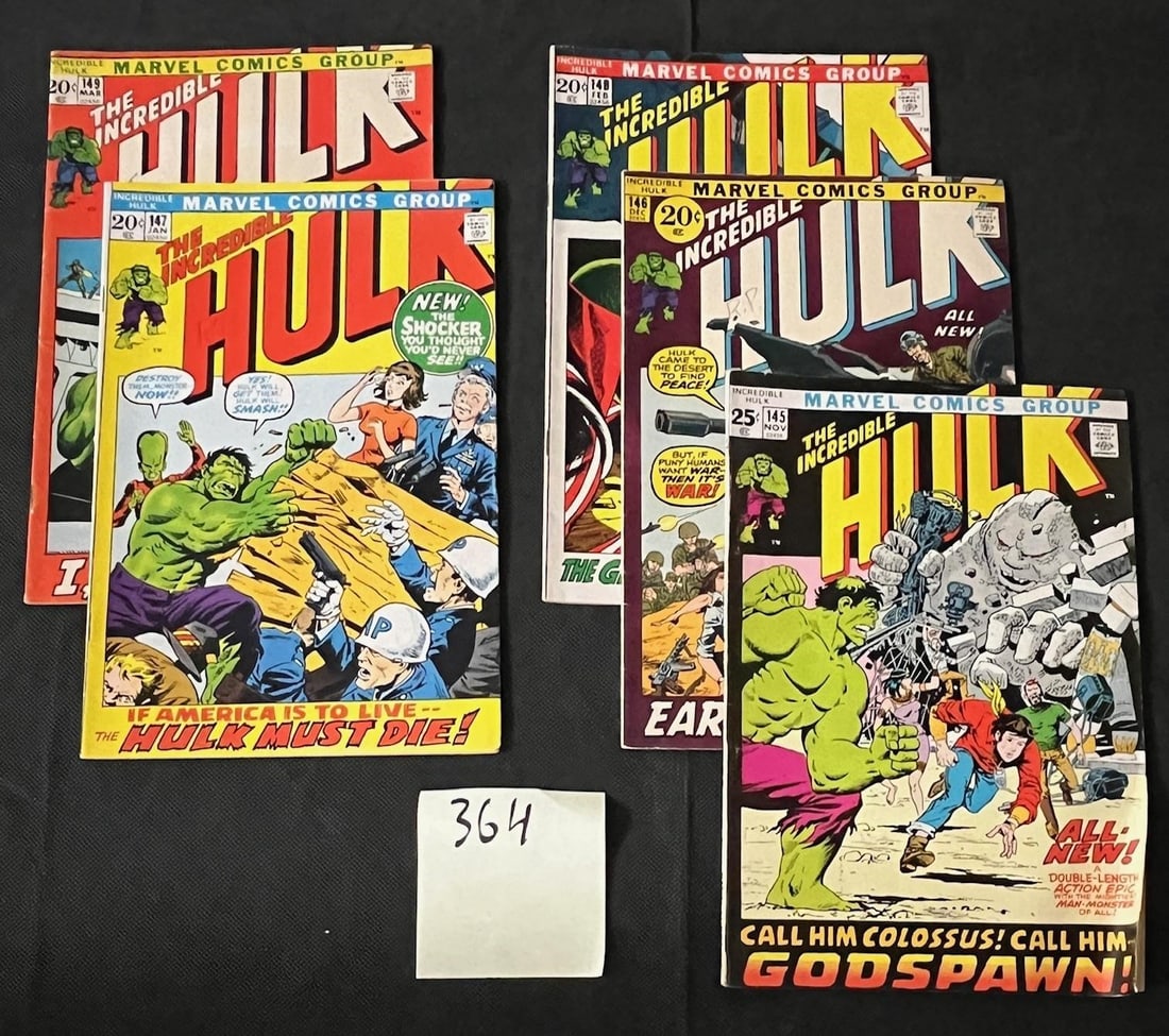 Hulk 145-149 Marvel Bronze Age 1st Series Comics (1 of 1)