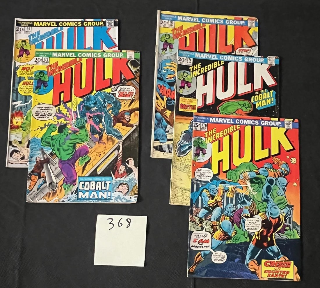 Hulk Marvel Bronze Age Comics, .20 Cent Issues (1 of 1)