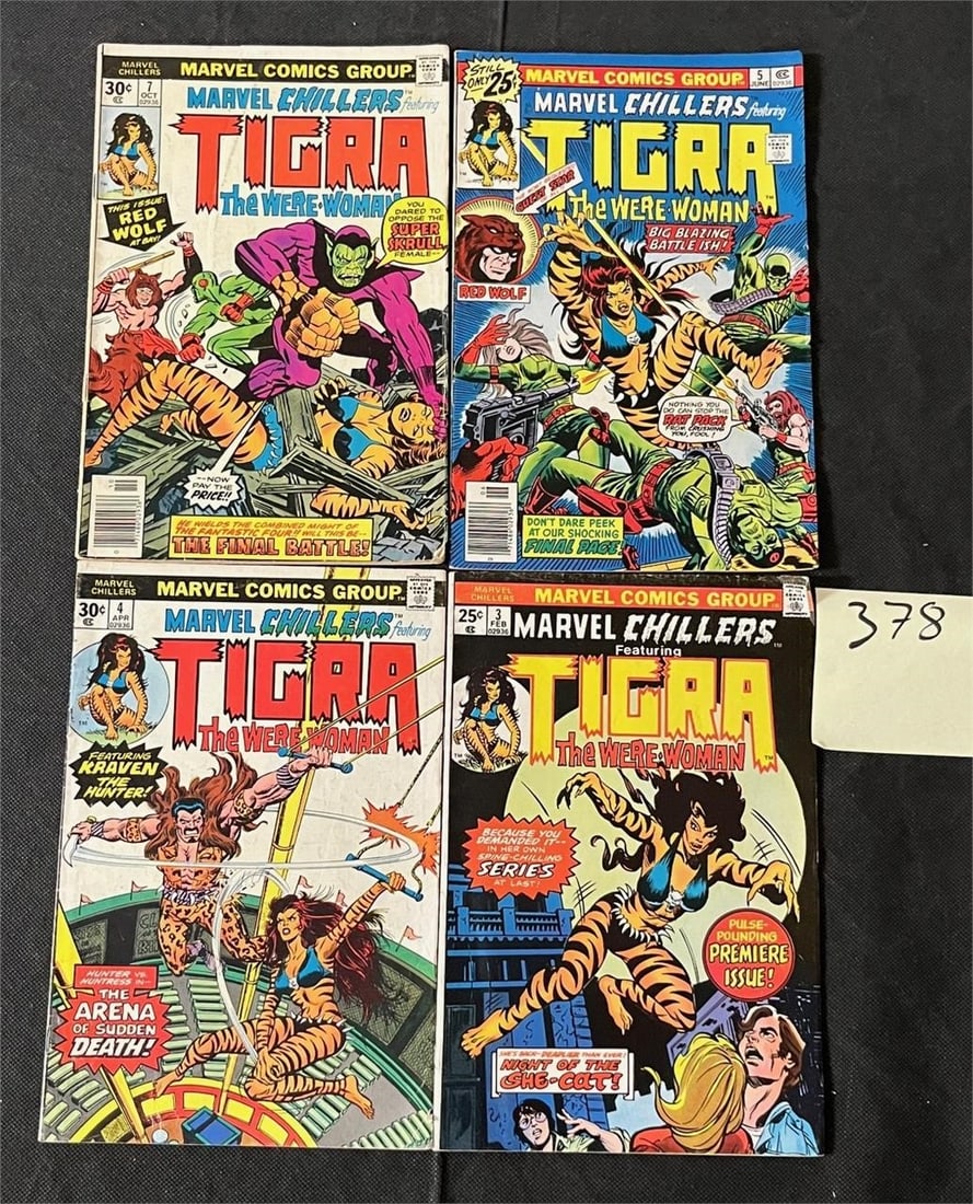 Marvel Chillers Feat. Tigra Bronze Age Comic Books (1 of 1)