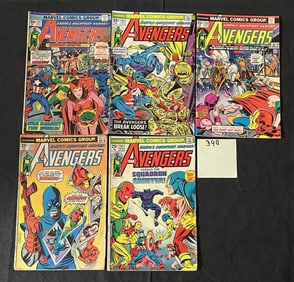 Avengers 141-143, 145 & 147 Marvel Comics