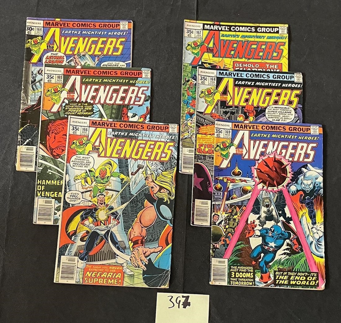 Avengers 164-169 Marvel Bronze Age Comic Books (1 of 1)