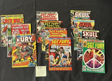 Sgt. Fury, Skull + Marvel Bronze Age Comics