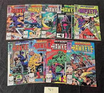 Solo Avengers Feat. Hawkeye Marvel Copper Age Lot: All items are sold as is. Please look at pictures carefully to determine what you believe are the condition of each lot. By choosing which card to use to register to bid, you authorize us to use the
