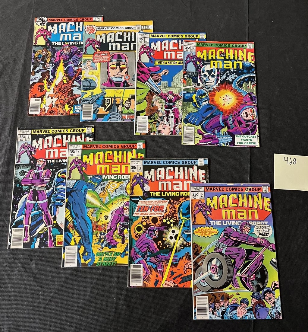 Machine Man 2-9 Jack Kirby Marvel Bronze Age Lot (1 of 1)