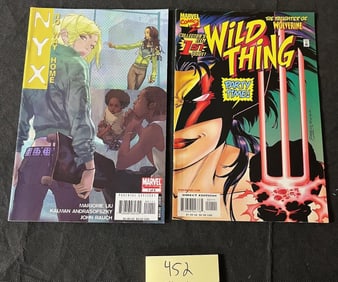 Wild Thing 1 & NYX 1 Marvel Comic Books
