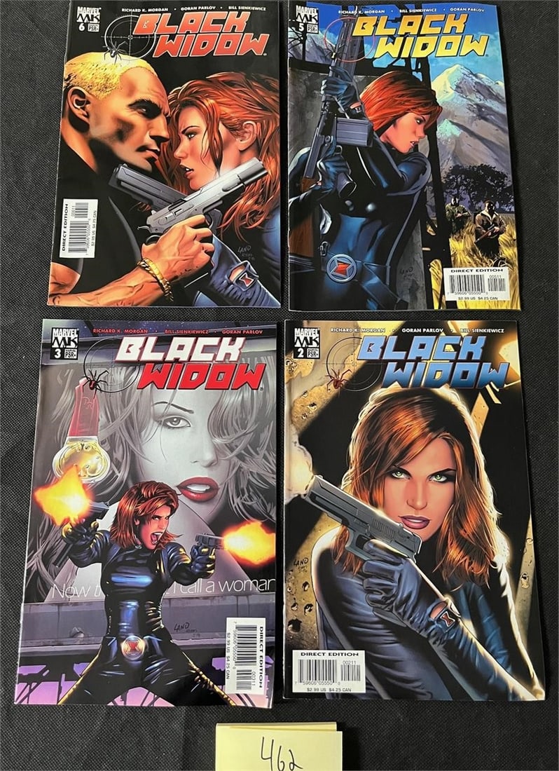 Four Black Widow Marvel Comic Books (1 of 2)