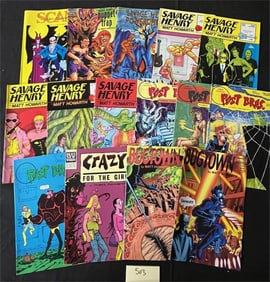 Indy Comic Book Lot w/ Savage Henry