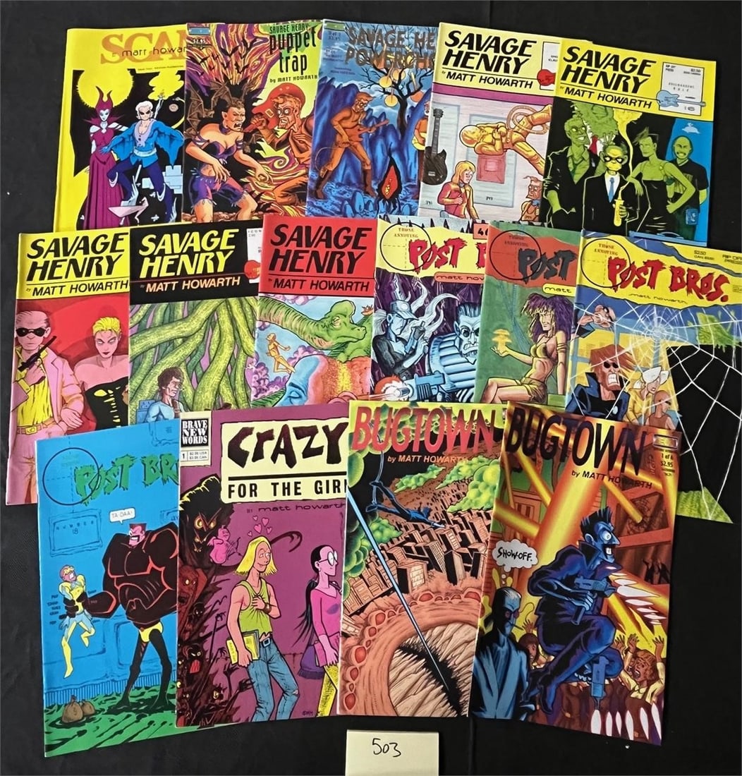 Indy Comic Book Lot w/ Savage Henry (1 of 1)