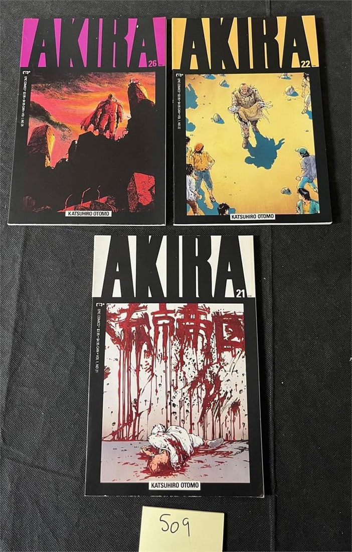 Akira 21, 22, & 26 Newsstand Edition Epic Comics (1 of 2)