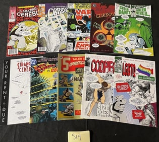 Group of Cerebus Cover Swipe Comics w/ ASM 300