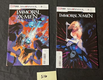 Immoral X-men 1 & 2 Marvel Comic books
