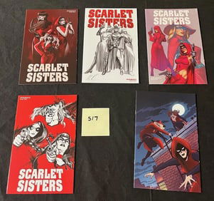 Scarlet Sisters Comic Books w/ Variant Covers