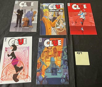 Clue IDW Series Comics w/#1 Issue