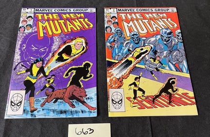 New Mutants 1 & 2 Marvel Bronze Age Key Comics