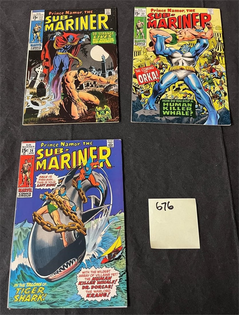 Sub Mariner 22-24 Marvel Silver Age 1st Series (1 of 2)