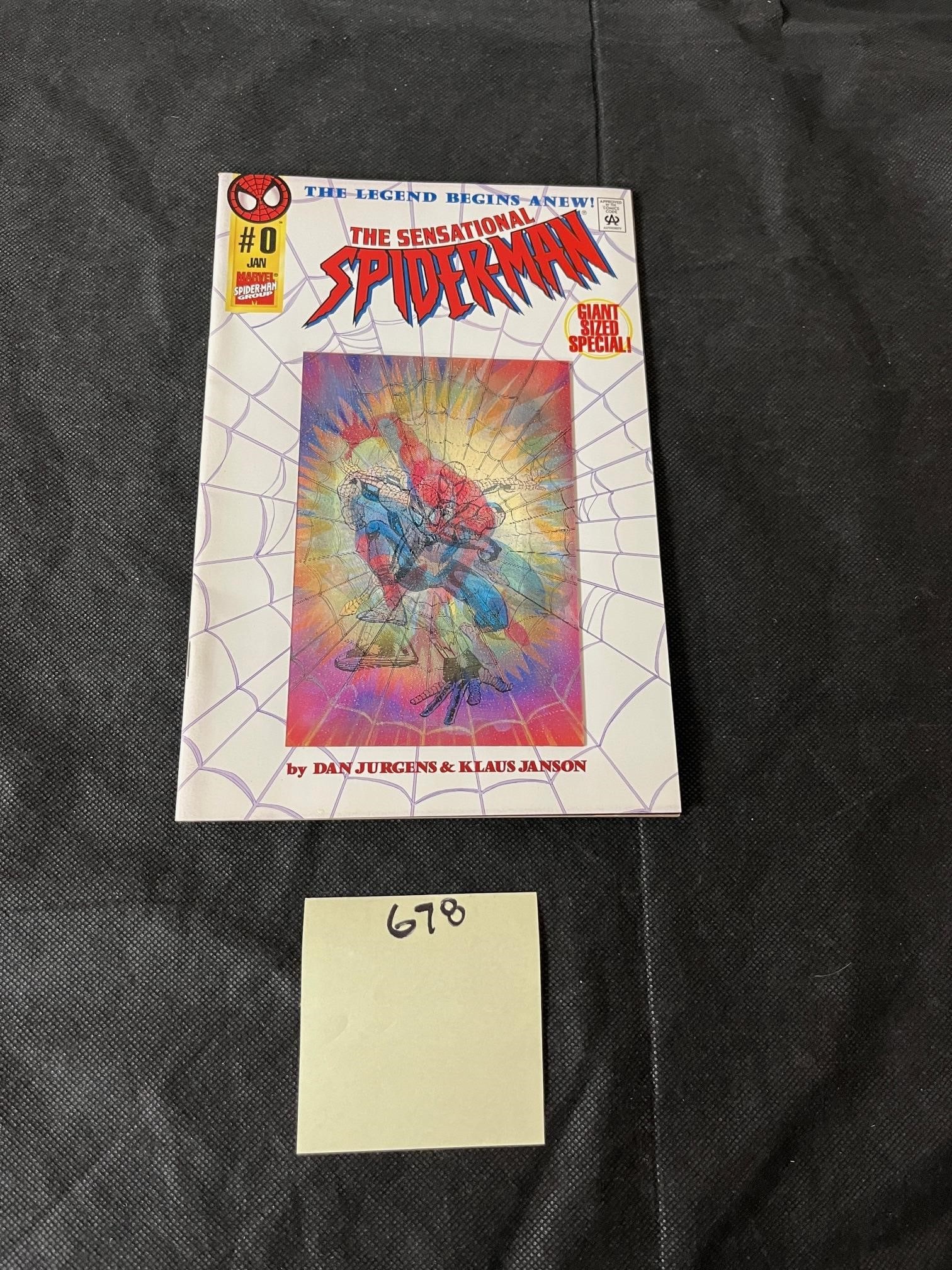 Sensational Spider-man 0 Ben Riley Spider-man Key: All items are sold as is. Please look at pictures carefully to determine what you believe are the condition of each lot. By choosing which card to use to register to bid, you authorize us to use the c