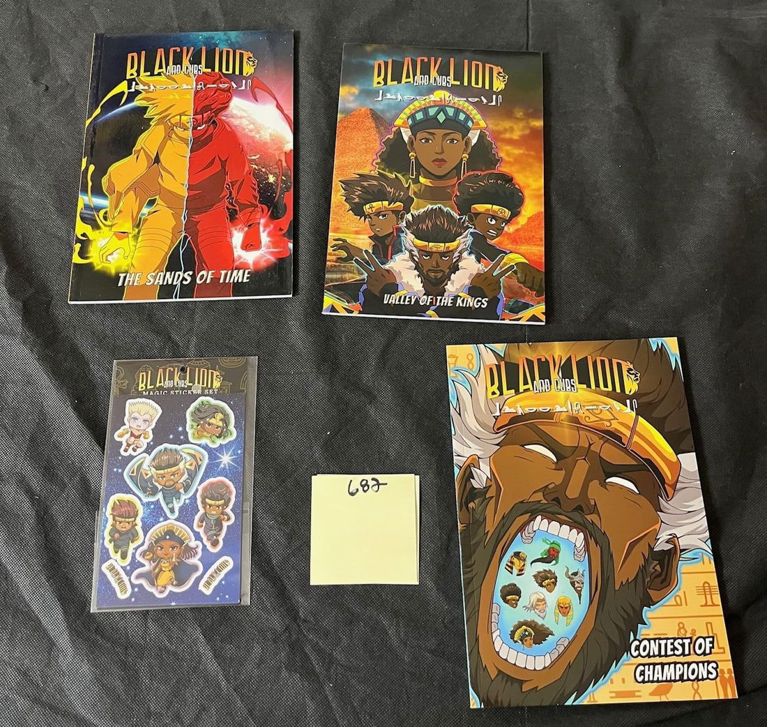 Collector Card Deck + 6 Sticker Sheet: From the popular Black Lion & Cubs Series All items are sold as is. Please look at pictures carefully to determine what you believe are the condition of each lot. By choosing which card to use to regi