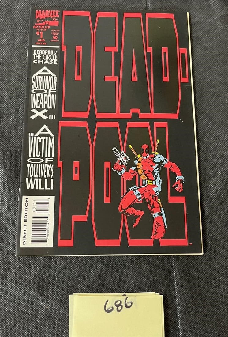 Deadpool Circle Chase 1: All items are sold as is. Please look at pictures carefully to determine what you believe are the condition of each lot. By choosing which card to use to register to bid, you authorize us to use the c