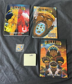 Black Lion & Cubs Signed TPB 2/ Collector Coin