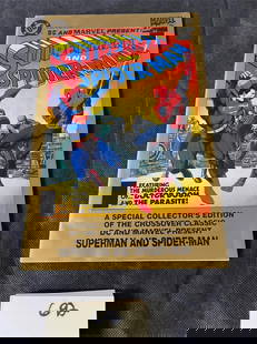 Superman & Spider-man Collector's Edition: All items are sold as is. Please look at pictures carefully to determine what you believe are the condition of each lot. By choosing which card to use to register to bid, you authorize us to use the c