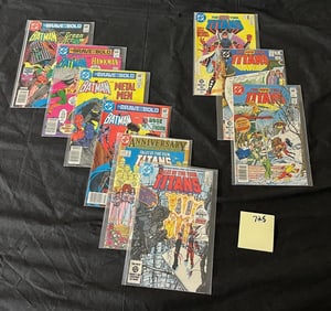 Batman & New Teen Titans DC Bronze Age Comic Books
