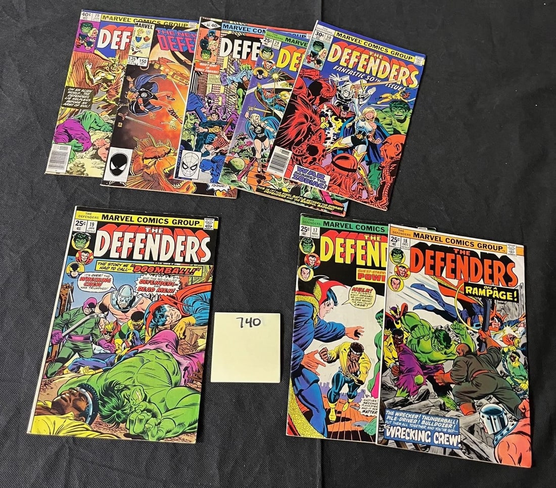 Defenders Marvel Bronze Age Comic Books: All items are sold as is. Please look at pictures carefully to determine what you believe are the condition of each lot. By choosing which card to use to register to bid, you authorize us to use the c
