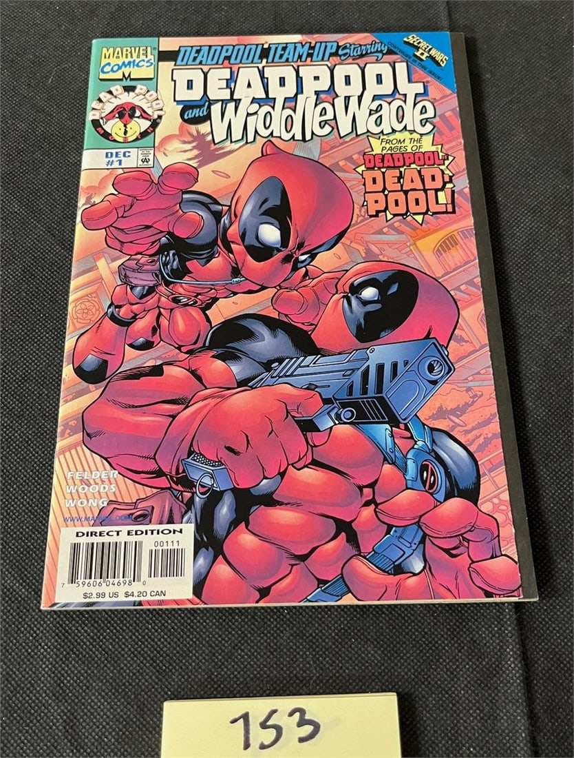 Deadpool and Widdle Wade 1 Marvel Copper Age: All items are sold as is. Please look at pictures carefully to determine what you believe are the condition of each lot. By choosing which card to use to register to bid, you authorize us to use the c