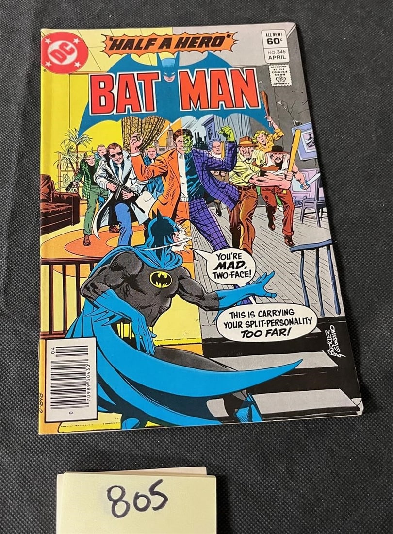 Batman 346 Newsstand Edition: All items are sold as is. Please look at pictures carefully to determine what you believe are the condition of each lot. By choosing which card to use to register to bid, you authorize us to use the c