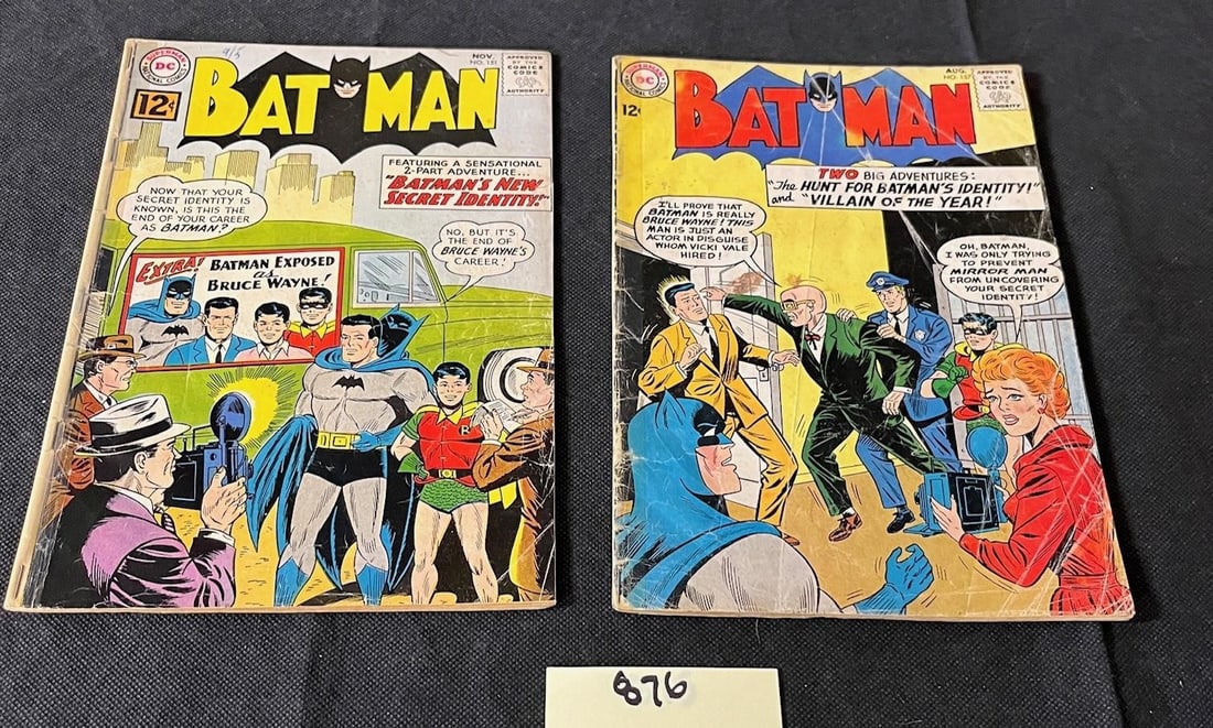 Batman 151 & 157 DC Silver Age Comic Books (1 of 2)