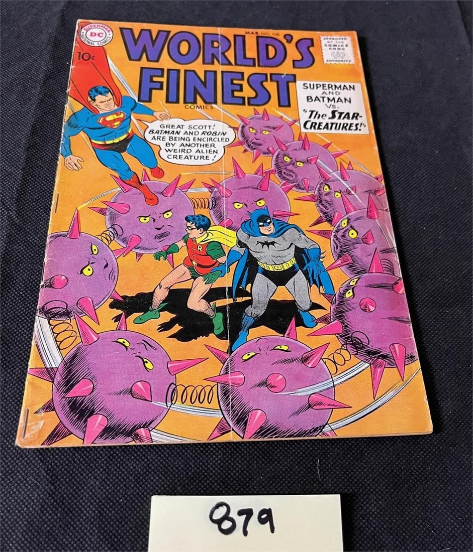 World's Finest 108 DC Silver Age Comic Book (1 of 2)