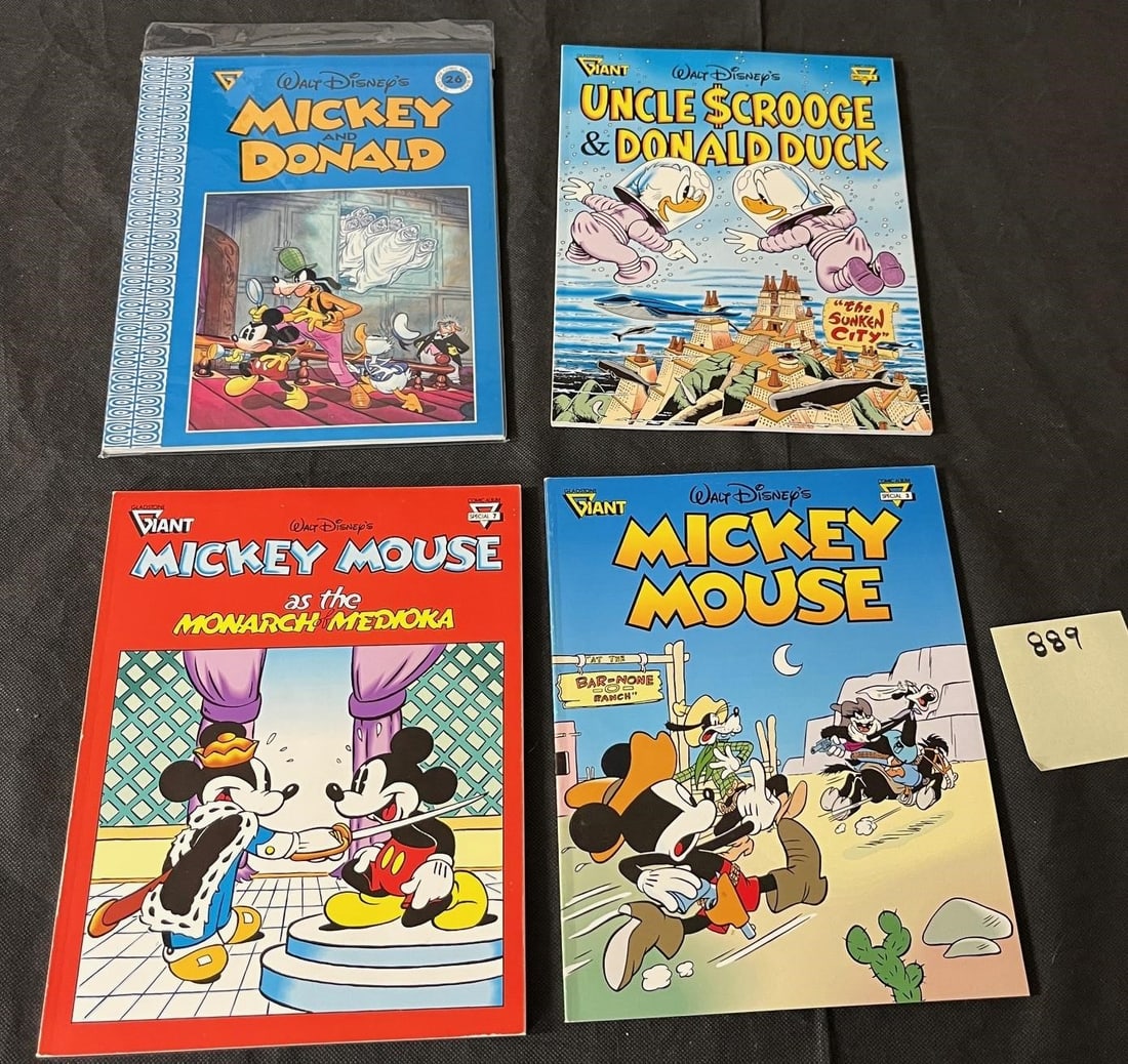 Mickey, Donald Duck, Uncle Scrooge Gladstone Lot (1 of 1)