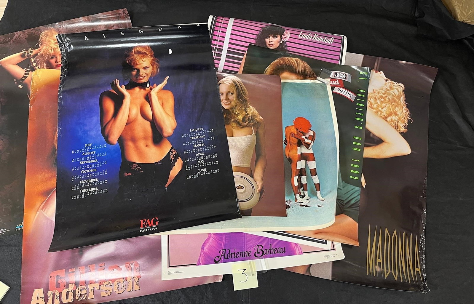 1970's-80's Girl Posters w/Madonna: All items are sold as is. Please look at pictures carefully to determine what you believe are the condition of each lot. By choosing which card to use to register to bid, you authorize us to use the c