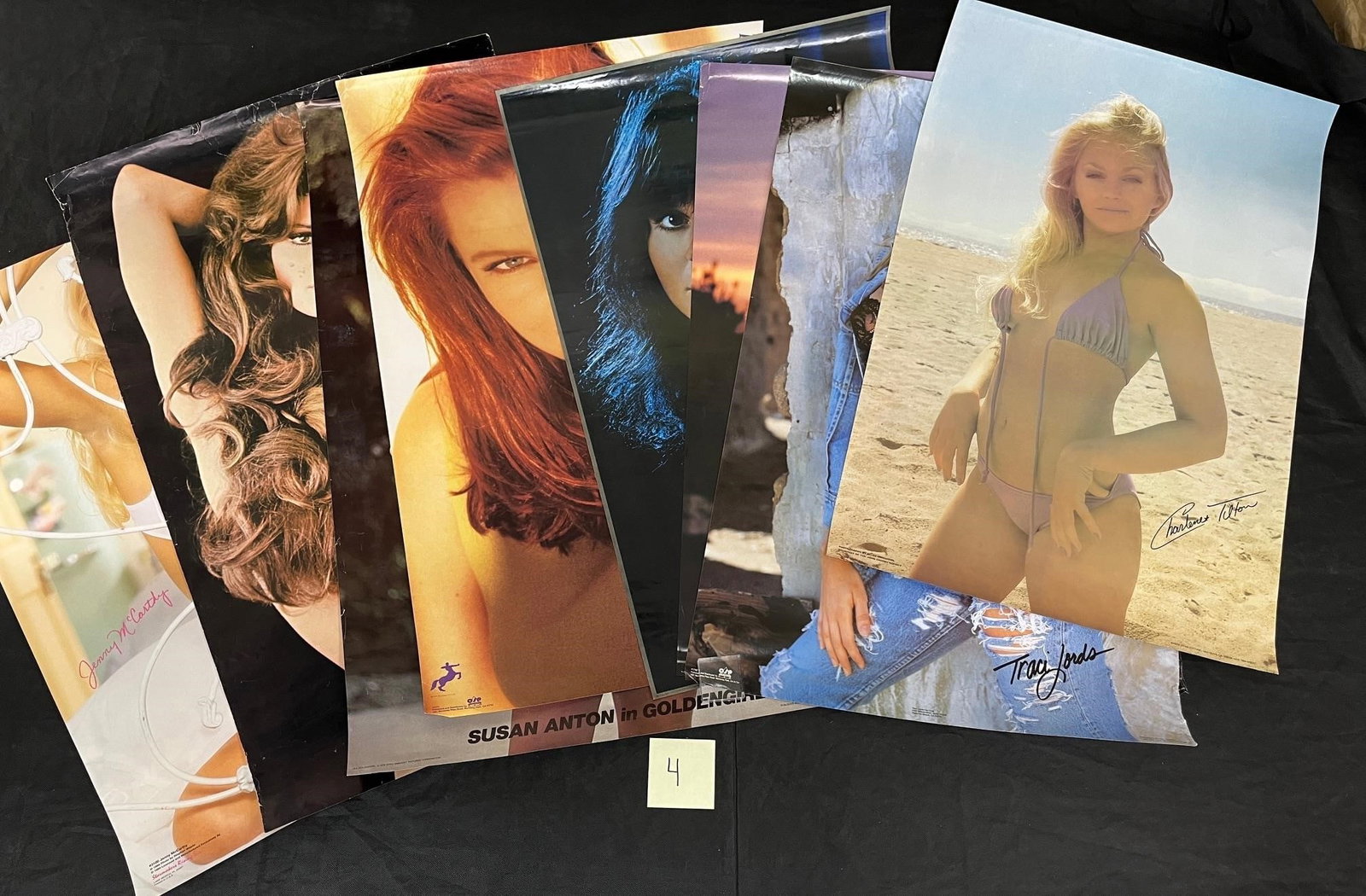 1990's Girl Posters w/Jenny McCartey: All items are sold as is. Please look at pictures carefully to determine what you believe are the condition of each lot. By choosing which card to use to register to bid, you authorize us to use the c