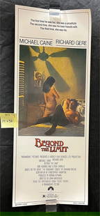 Richard Gere Beyond the Limit Movie Insert: All items are sold as is. Please look at pictures carefully to determine what you believe are the condition of each lot. By choosing which card to use to register to bid, you authorize us to use the