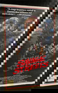 Linda Blair Savage Streets One Sheet Movie Poster: All items are sold as is. Please look at pictures carefully to determine what you believe are the condition of each lot. By choosing which card to use to register to bid, you authorize us to use the
