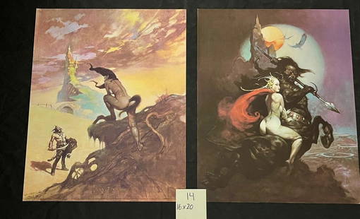 Frank Frazetta Vintage Prints: All items are sold as is. Please look at pictures carefully to determine what you believe are the condition of each lot. By choosing which card to use to register to bid, you authorize us to use the