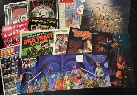 Group of Promo Posters w/ Lord of the Rings: All items are sold as is. Please look at pictures carefully to determine what you believe are the condition of each lot. By choosing which card to use to register to bid, you authorize us to use the