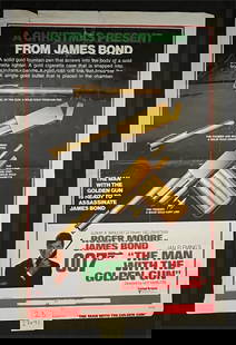 James Bond Man With the Golden Gun Movie Poster: Original One Sheet Movie Poster All items are sold as is. Please look at pictures carefully to determine what you believe are the condition of each lot. By choosing which card to use to register to
